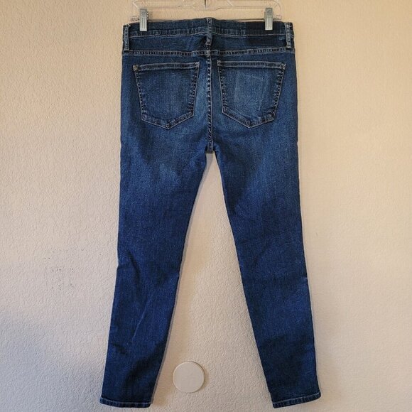 The Great The Almost Skinny Jeans Size 27 Blue Dark Wash High Rise Stretchy - Picture 9 of 9